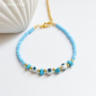 Handcrafted Evil Eyes Beads Bracelet Originally Premium Design